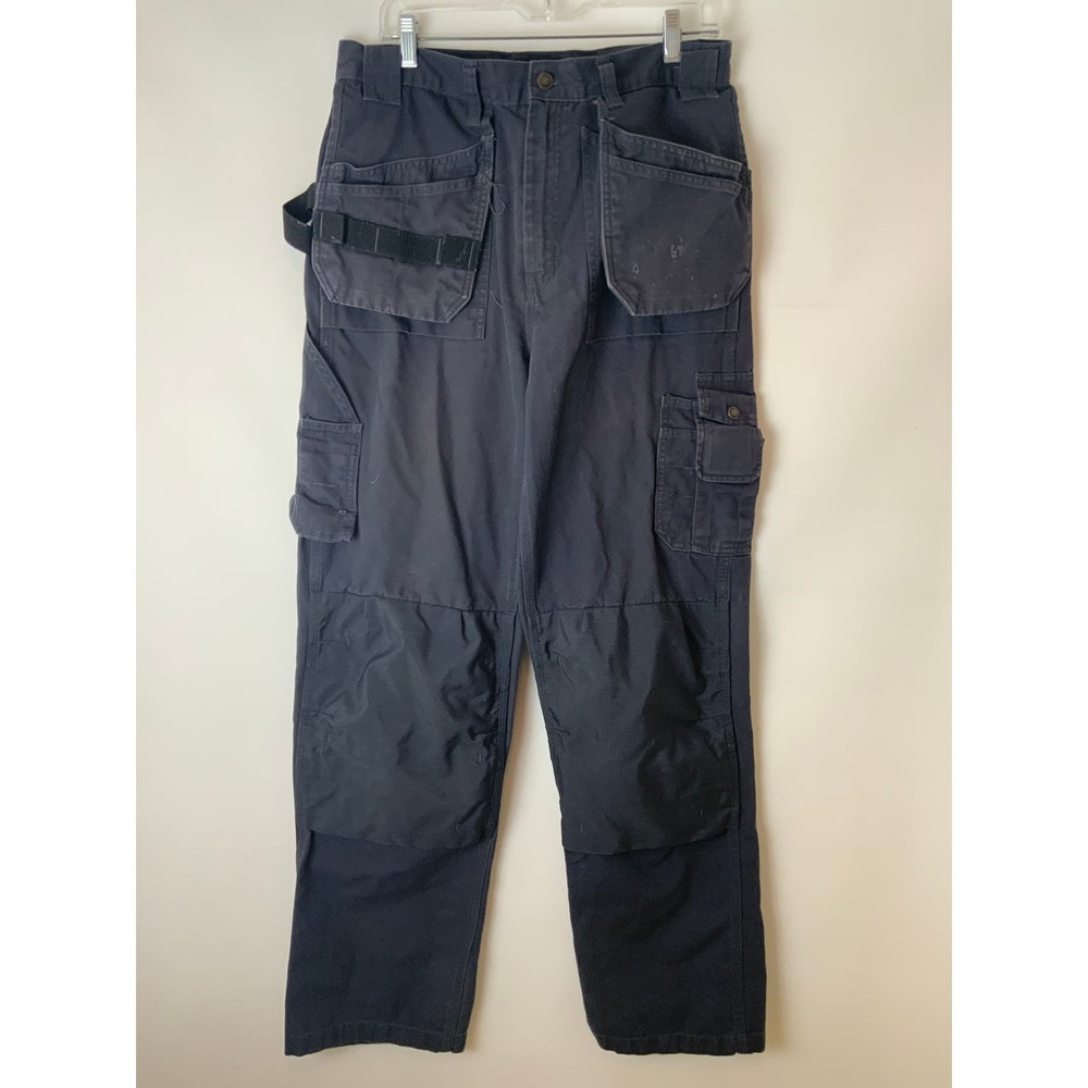 Blaklader Pants Mens 34x34 Gray Blue Utility Work Pants Knee Pockets Tool Pouch